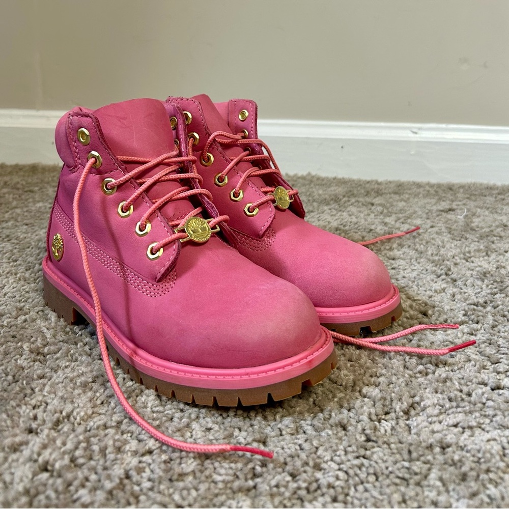Timberland Kids Pink Boots